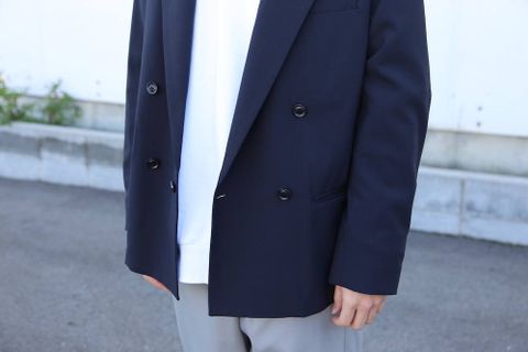 YOKE DOWNSIZING DOUBLE BREASTERD JACKET"DARK NAVY"Style.2020.2.23.