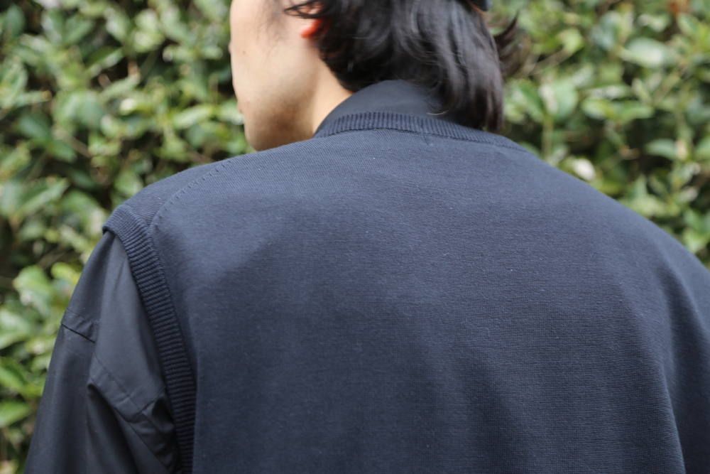 トップス Graphpaper SUVIN VEST BLACK Graphpaper - グラフペーパー / SUVIN VEST | NOTHING BUT