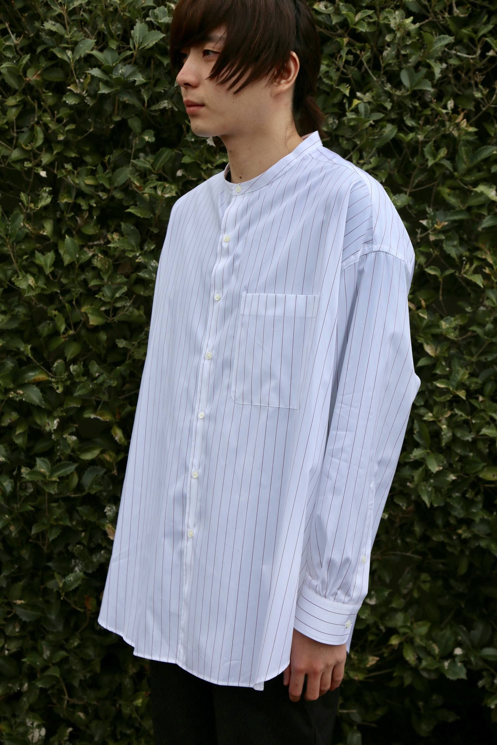 Graphpaper Thomas Mason Oversized Band Collar Shirt 