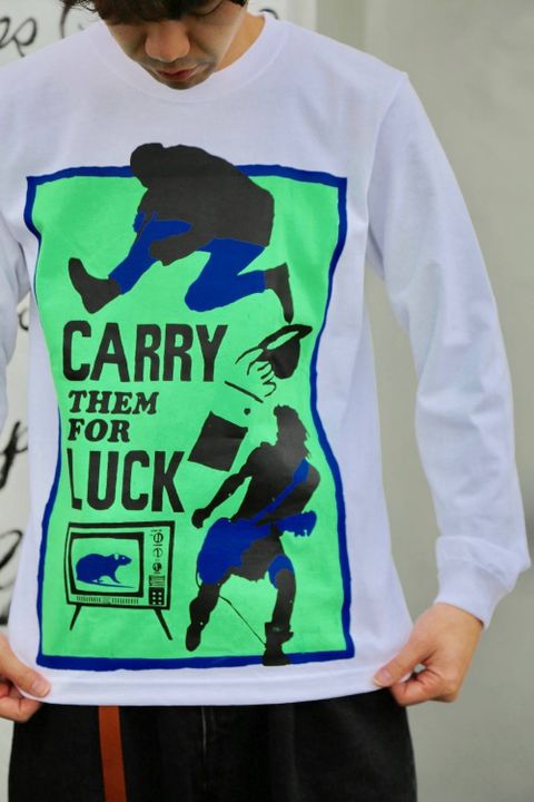 POGGYTHEMAN HAND-PRINTED L/S T-SHIRTS Style.2020.2.18.