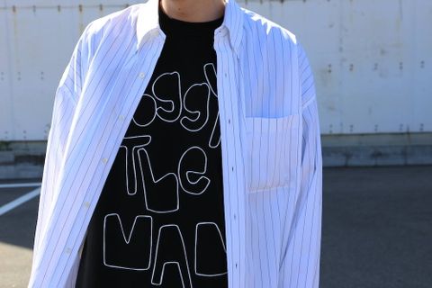 POGGY'S BOX SPRING SUMMER 2020  POGGYTHEMAN TEE "BLACK"スタイル.2020.2.23