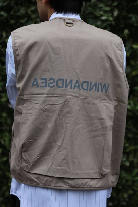 WIND AND SEA UTILITY VEST"BEIGE"Style.2020.2.28.
