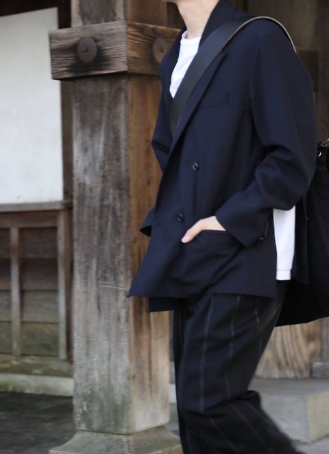 YOKE DOWNSIZING DOUBLE BREASTERD JACKET"DARK NAVY"style.2020.2.25.