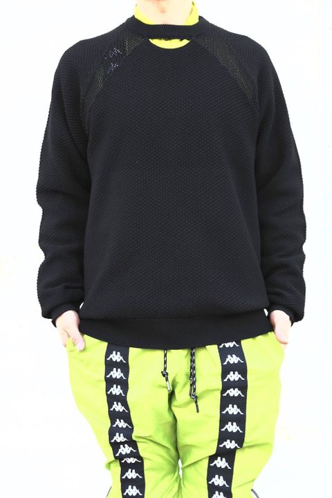 DIGAWEL 8G WG SWEATER"BLACK"スタイル.2020.2.1.