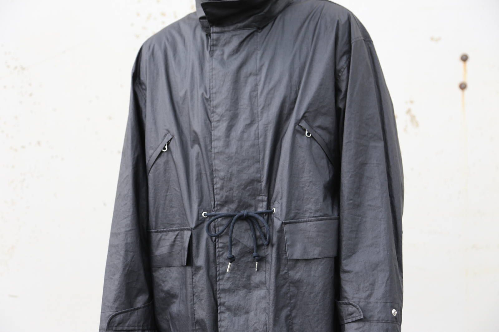 YOKE YOKE STAND COLLAR OVER COAT style.2020.2.22.