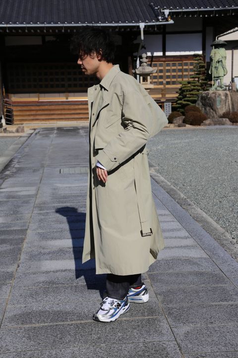 YOKE DETACHABLE DUSTER COAT"BEIGE" Style.2020.2.23.