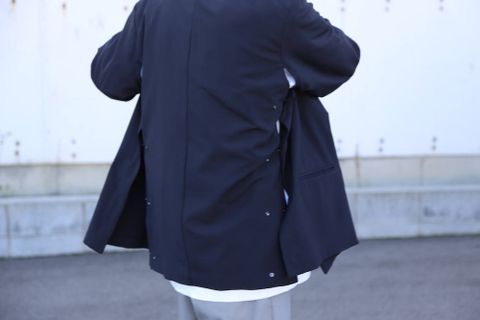 YOKE DOWNSIZING DOUBLE BREASTERD JACKET"DARK NAVY"Style.2020.2.23.