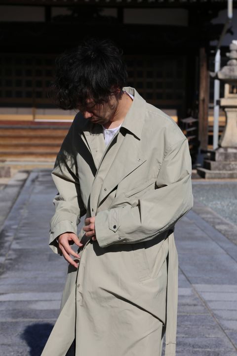 YOKE DETACHABLE DUSTER COAT"BEIGE" Style.2020.2.23.