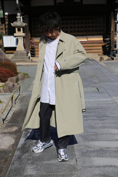 YOKE DETACHABLE DUSTER COAT"BEIGE" Style.2020.2.23.