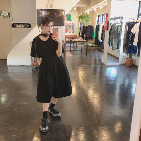 YohjiYamamoto ウエストゴムタックHP BK・C/ツイル style.2020.2.12