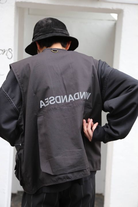 WIND AND SEA UTILITY VEST"BLACK"Style.2020.2.28.