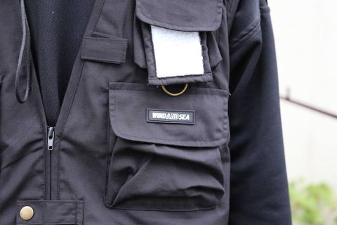 WIND AND SEA UTILITY VEST"BLACK"Style.2020.2.28.