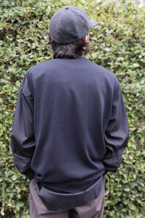 Graphpaper Suvin Vest"BLACK"スタイル.2020.2.2.