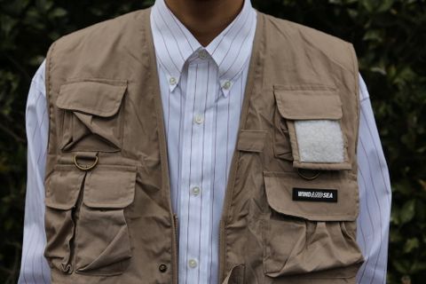 WIND AND SEA UTILITY VEST"BEIGE"Style.2020.2.28.