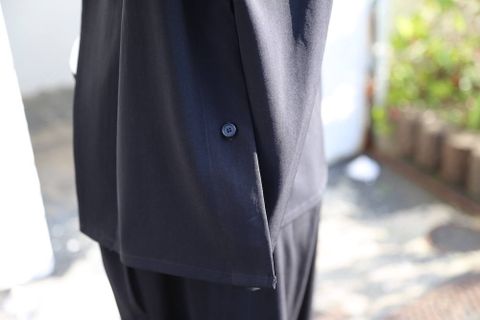 YOKE SHIRTS CARDIGAN"BLACK"セットアップスタイル.2020.3.7.