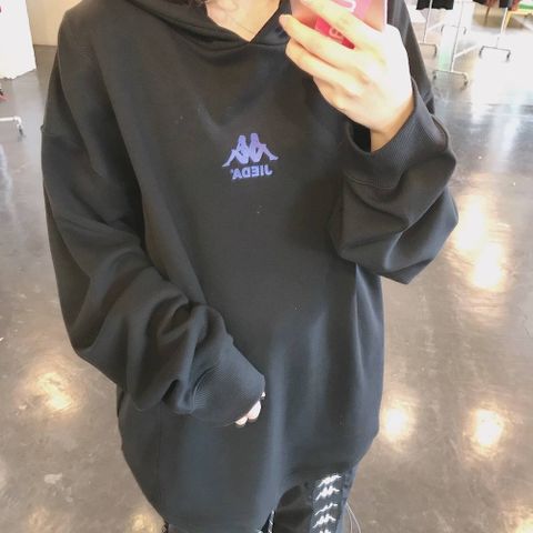 Kappaコラボ SWICHING HOODIE"BLACK"style.2020.3.31