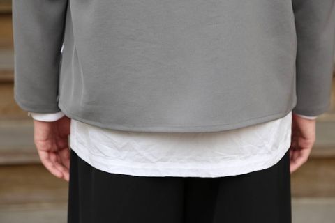 YOKE SHIRTS CARDIGAN"BLUE GRAY"スタイル2020.3.10.