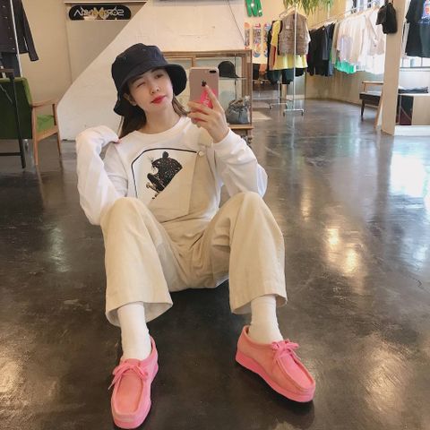 POGGYTHEMAN×PETER PAQUIN NULL PROBLEMO L/S T-SHIRTS"WHITE"style.2020.3.10