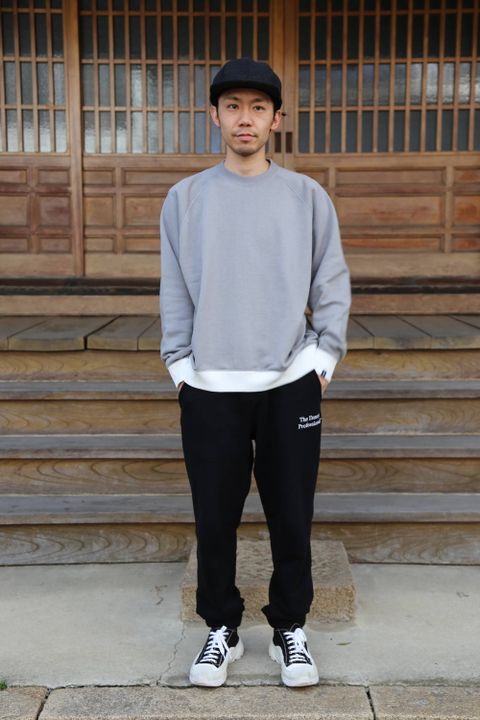 "LOOPWHEELER" for Graphpaper Raglan Sweat "C.GRAY"MIX.Style.2020.3.16.