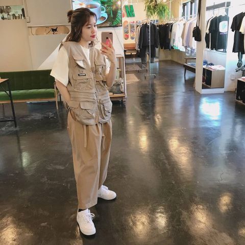 WIND AND SEA 2020ss UTILITY VEST"BEIGE"style.2020.3.10