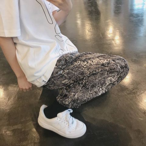 NAISSANCE 2020ss 新作PYTHON PATTERN PANTS"BLACK"style.2020.3.29