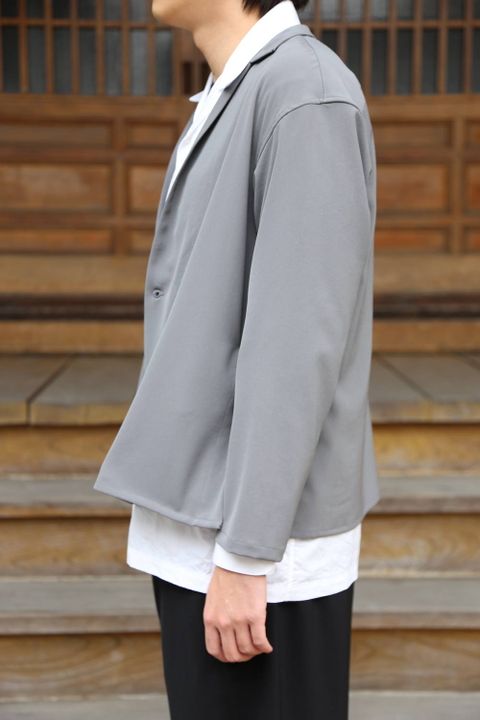 YOKE SHIRTS CARDIGAN"BLUE GRAY"スタイル2020.3.10.