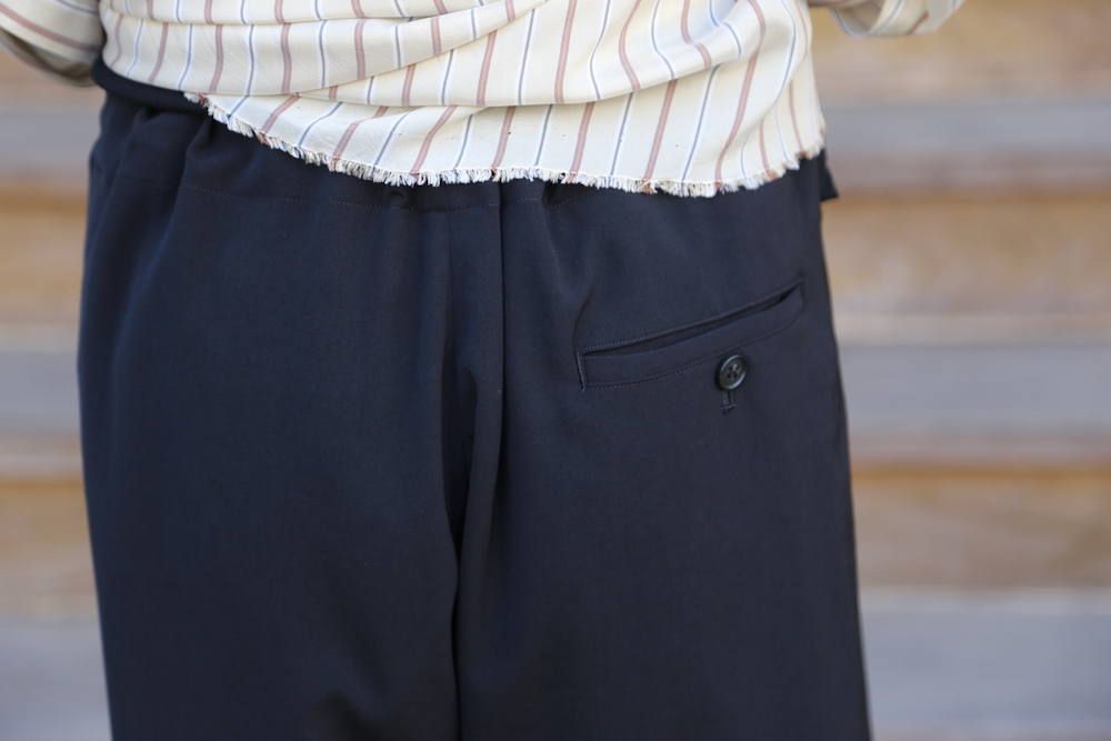 YOKE OVERSIZED STRIPE SHIRTS"BEIGE"スタイル.2020.3.8.