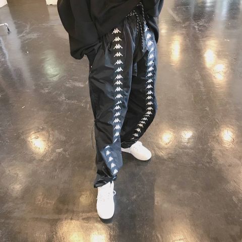Kappaコラボ SWICHING HOODIE"BLACK"style.2020.3.31