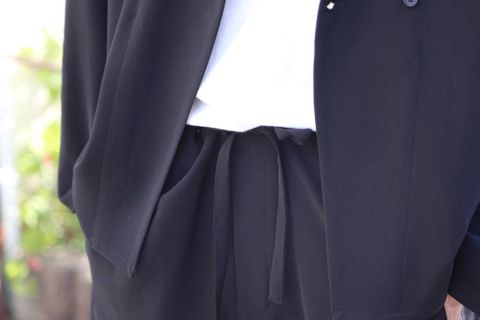 YOKE SHIRTS CARDIGAN"BLACK"セットアップスタイル.2020.3.7.