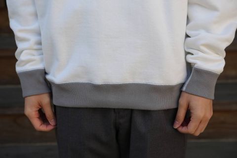 "LOOPWHEELER" for Graphpaper Raglan Sweat "WHITE" Style.2020.3.15.