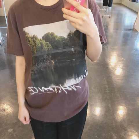 NAISSANCE 2020ss PHOTO TEE (FRONT)"BROWN"style.2020.3.29