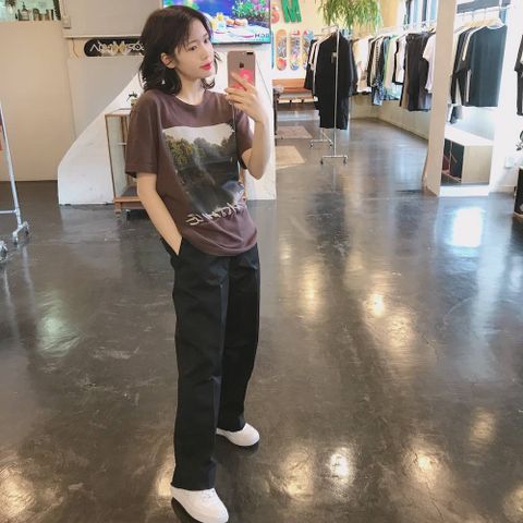 NAISSANCE 2020ss PHOTO TEE (FRONT)"BROWN"style.2020.3.29