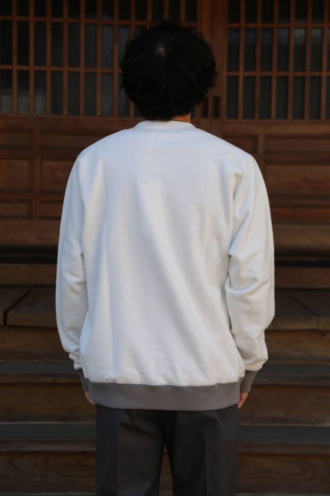 "LOOPWHEELER" for Graphpaper Raglan Sweat "WHITE" Style.2020.3.15.