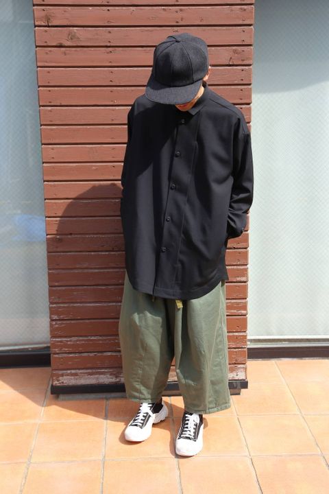 Dulcamara よそいきラウンドヘムシャツ-P"BLACK"Style.2020.3.1.