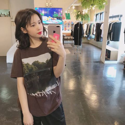NAISSANCE 2020ss PHOTO TEE (FRONT)"BROWN"style.2020.3.29