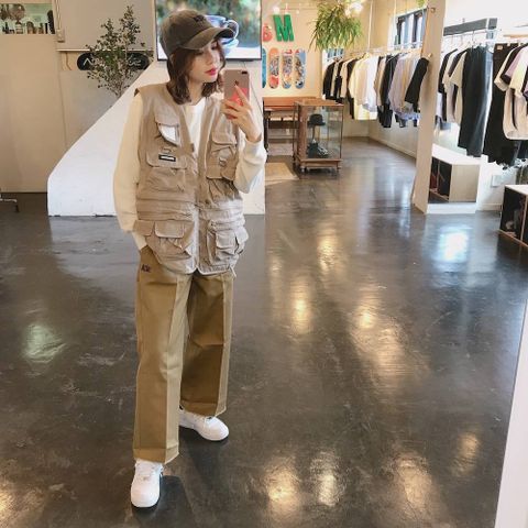 WIND AND SEA 2020SS  UTILITY VEST"BEIGE"style.2020.3.17