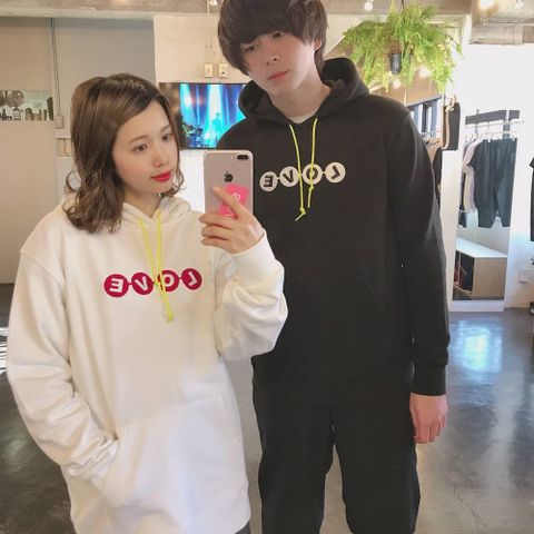 POGGY THE MAN POGGY'S BOX 2020SS  LOVE刺繍 SWEAT HOODIE ペアルックスタイル.2020.3.18