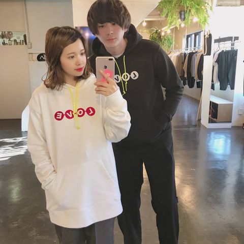 POGGY THE MAN POGGY'S BOX 2020SS  LOVE刺繍 SWEAT HOODIE ペアルックスタイル.2020.3.18