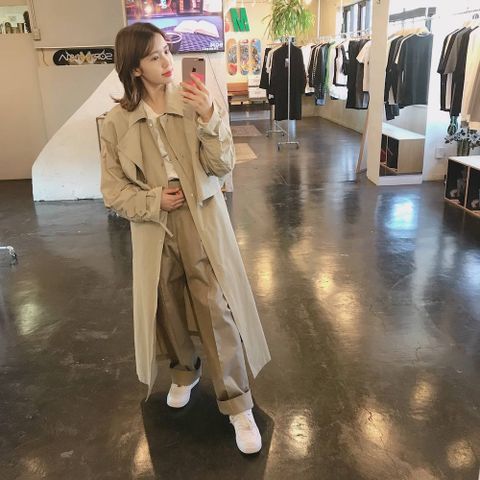 YOKE 2020ss 新作 1TUCK EASY TAPERED PANTS"KHAKI"style.2020.3.25