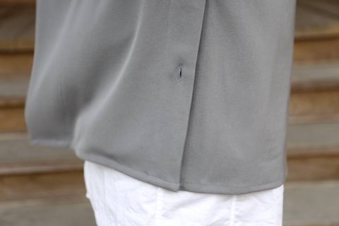 YOKE SHIRTS CARDIGAN"BLUE GRAY"スタイル2020.3.10.