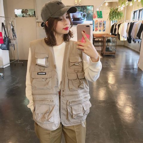 WIND AND SEA 2020SS  UTILITY VEST"BEIGE"style.2020.3.17