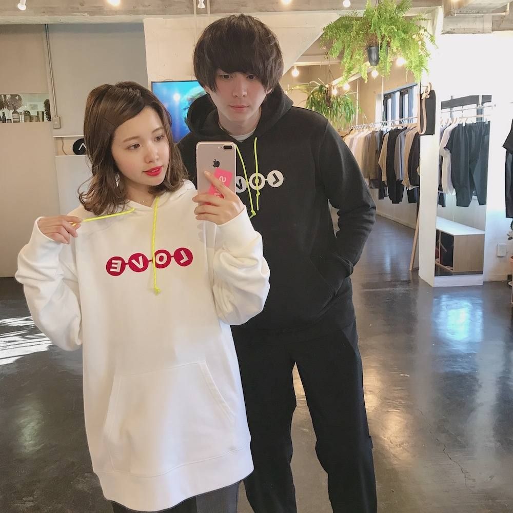 POGGY THE MAN POGGY'S BOX 2020SS  LOVE刺繍 SWEAT HOODIE ペアルックスタイル.2020.3.18