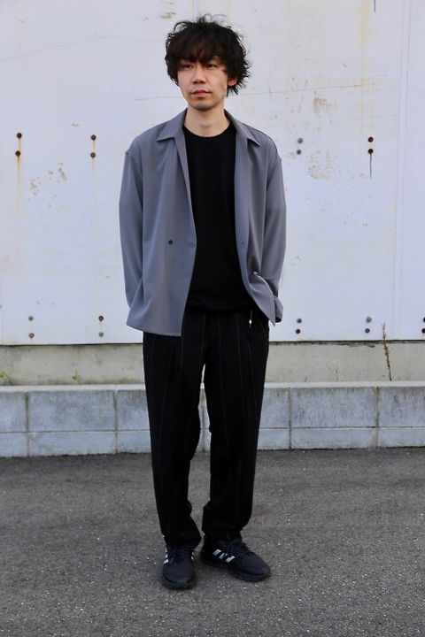 YOKE SHIRTS CARDIGAN"BLUE GRAY"Style.2020.3.13.