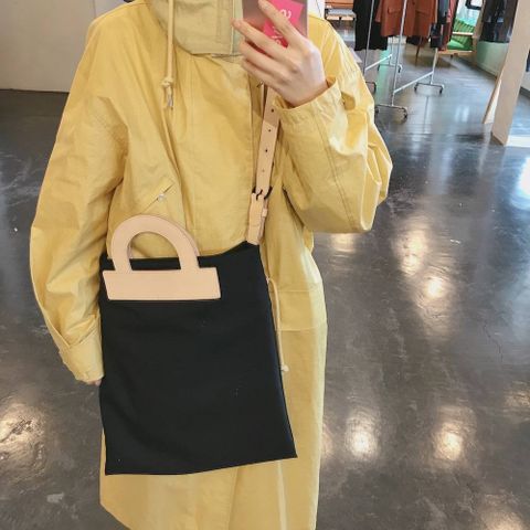 YOKE 2020ss STAND COLLAR OVER COAT"YELLOW"style.2020.3.31
