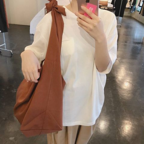 Dulcamara 2020ss 新作よそいきトートバッグ"RED BROWN"