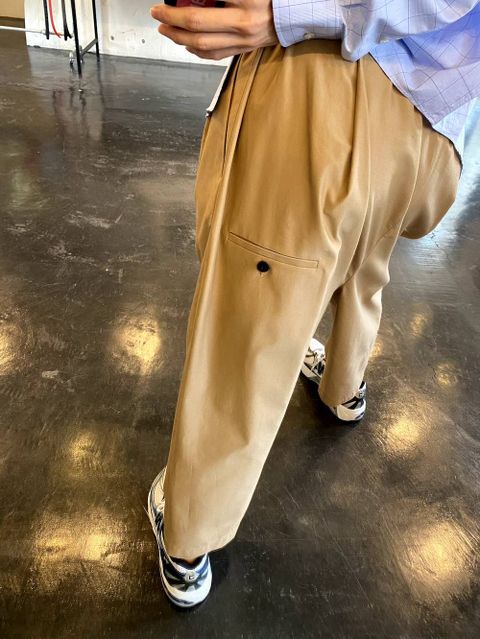 Graphpaper Thomas Mason Oversized B.D Shirt"BLUE CH"Style.2020.3.30.