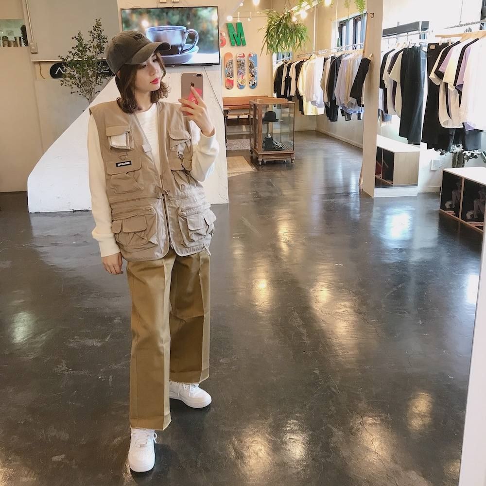 WIND AND SEA 2020SS  UTILITY VEST"BEIGE"style.2020.3.17