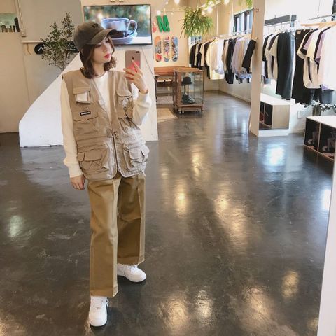 WIND AND SEA 2020SS  UTILITY VEST"BEIGE"style.2020.3.17