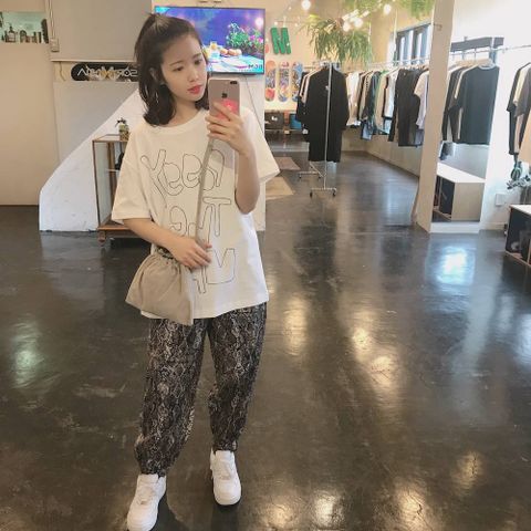 NAISSANCE 2020ss 新作PYTHON PATTERN PANTS"BLACK"style.2020.3.29