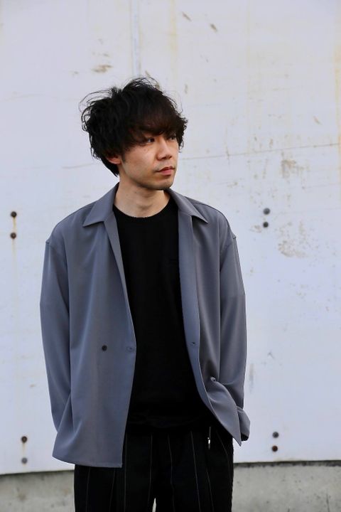 YOKE SHIRTS CARDIGAN"BLUE GRAY"Style.2020.3.13.
